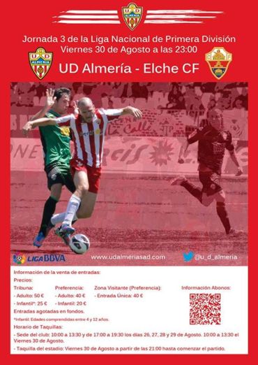 Cartel oficial de la Unión Deportiva Almería